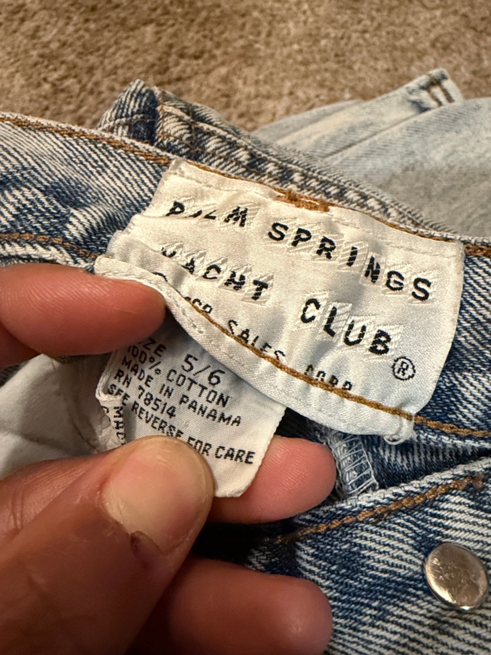 Vintage Palm Springs Yacht Club High Rise Denim Jeans - Picture 16 of 16